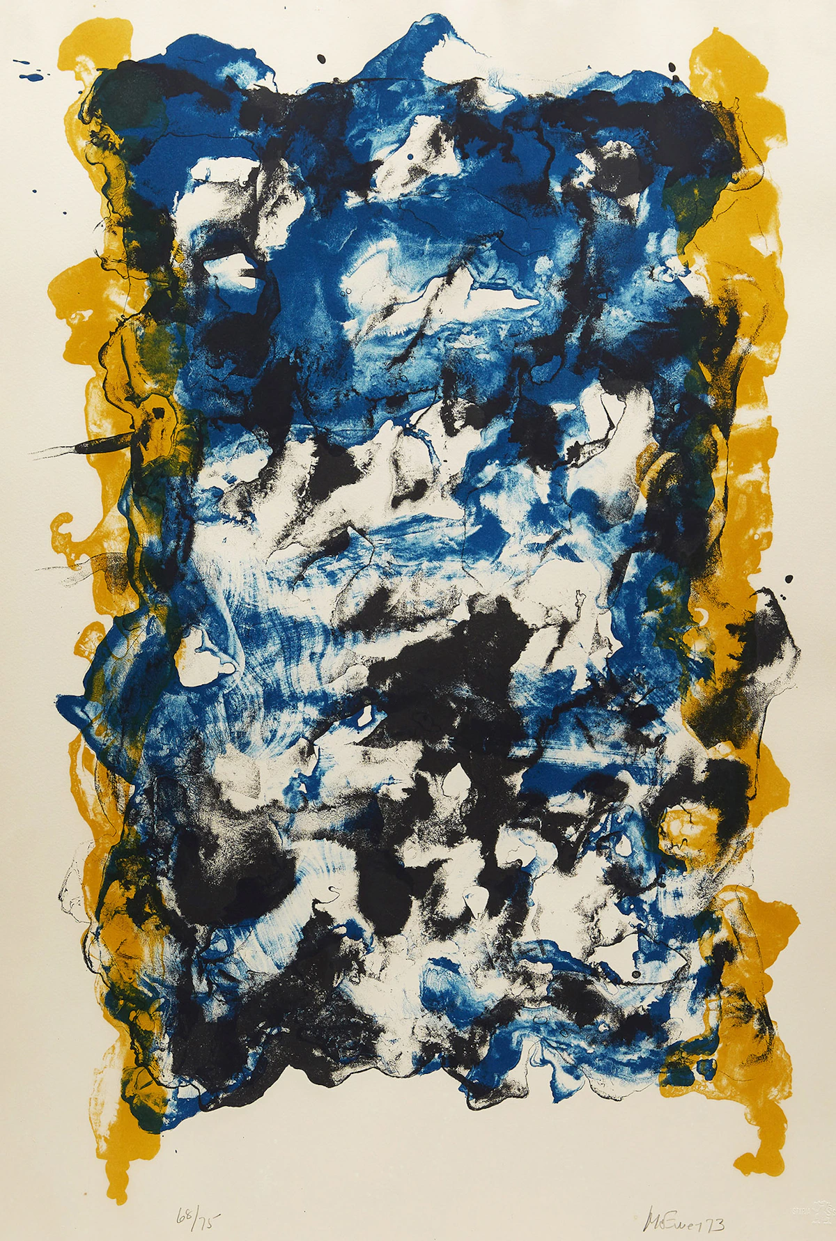 Jean Albert McEwen, L’été, colour lithograph, 1973