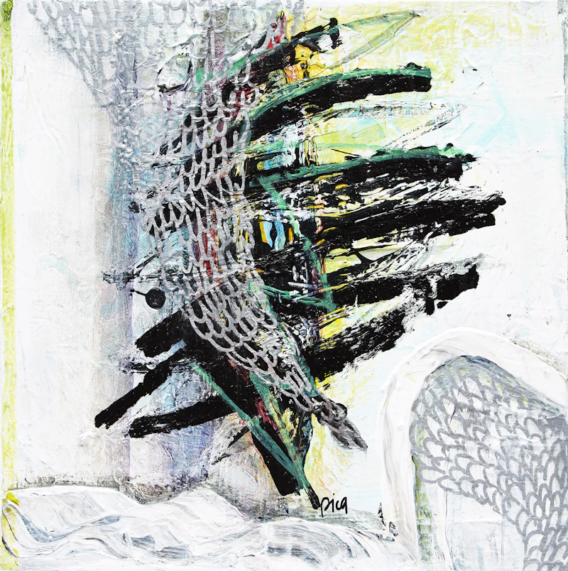 Two Untitled Abstractions by Teodora Pica