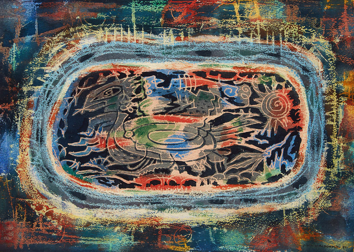 James Williamson Galloway Macdonald, Intaglio, mixed media, 1952