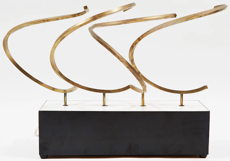 Joseph Calleja, Kinetic Sculpture, brass kinetic sculpture
