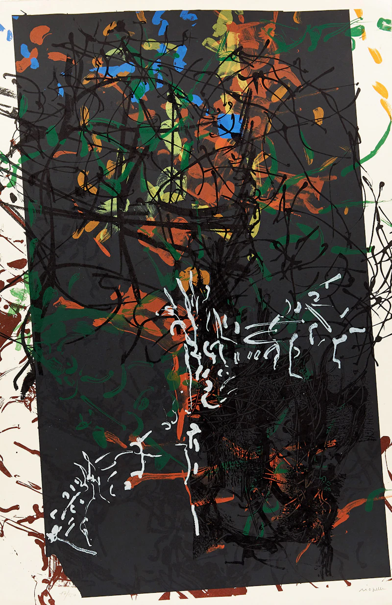 Jean Paul Riopelle, Affiche avant la lettre no. 106 , lithograph
