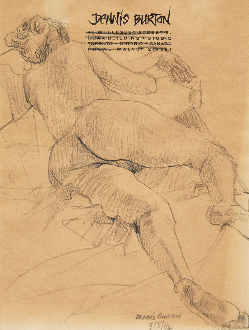 Reclining Nude by Dennis Eugene Norman Burton