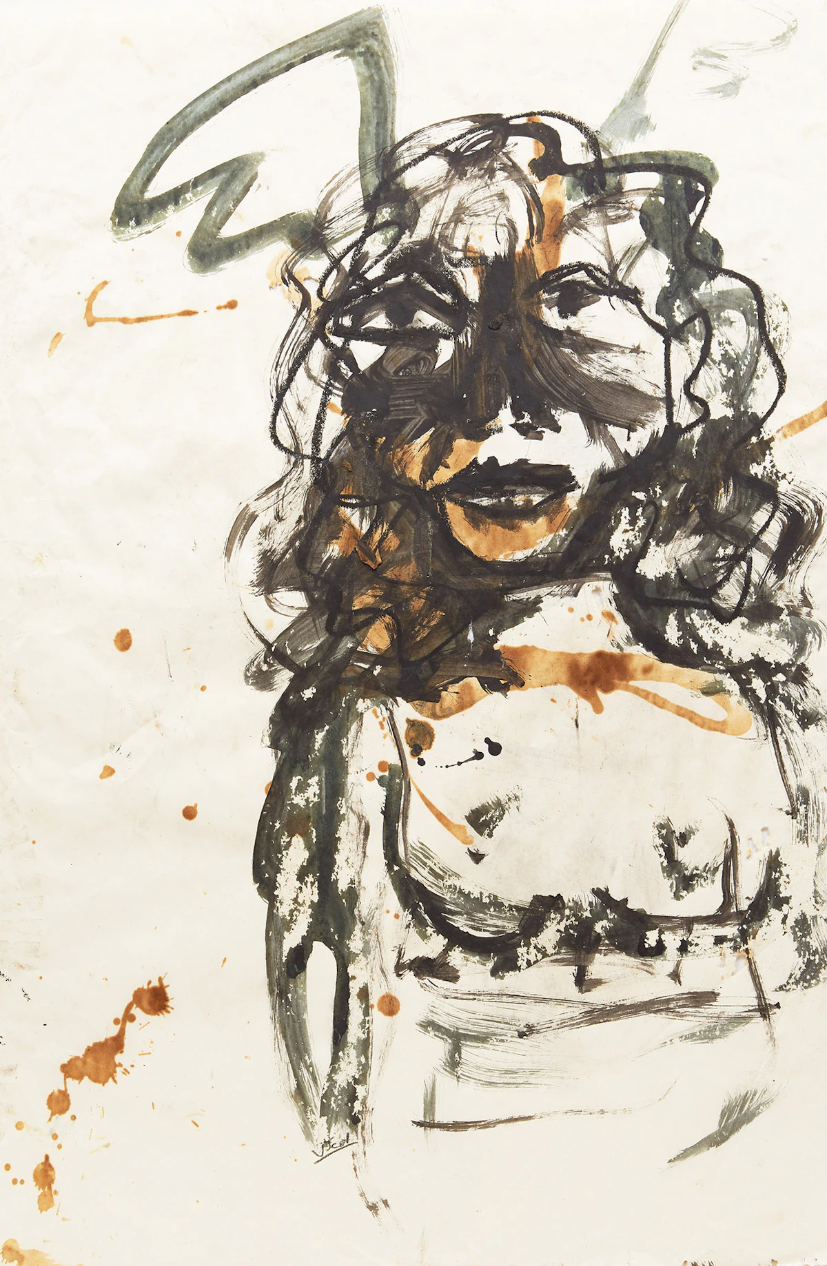 John Scott, Untitled, mixed media on paper