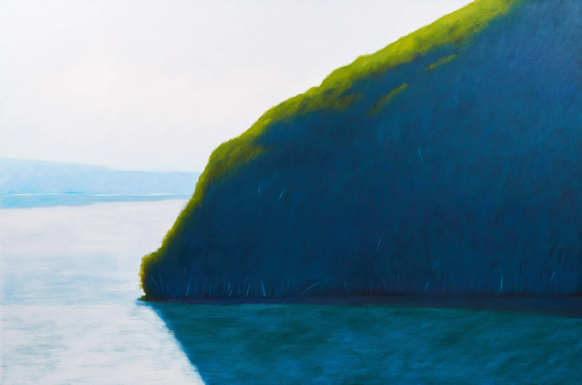 Malcolm Rains, Dusk on the Ottawa River, oil on canvas, 1985
