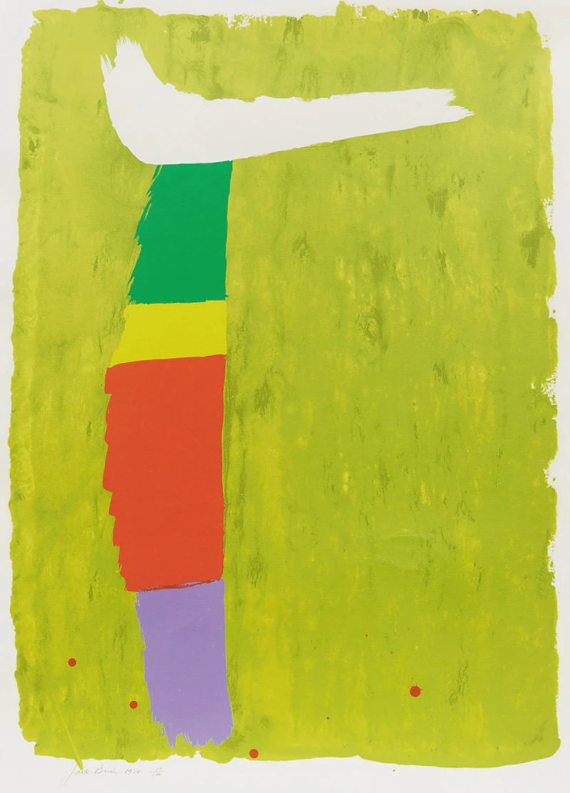 Jack Hamilton Bush, White Flip, colour screenprint