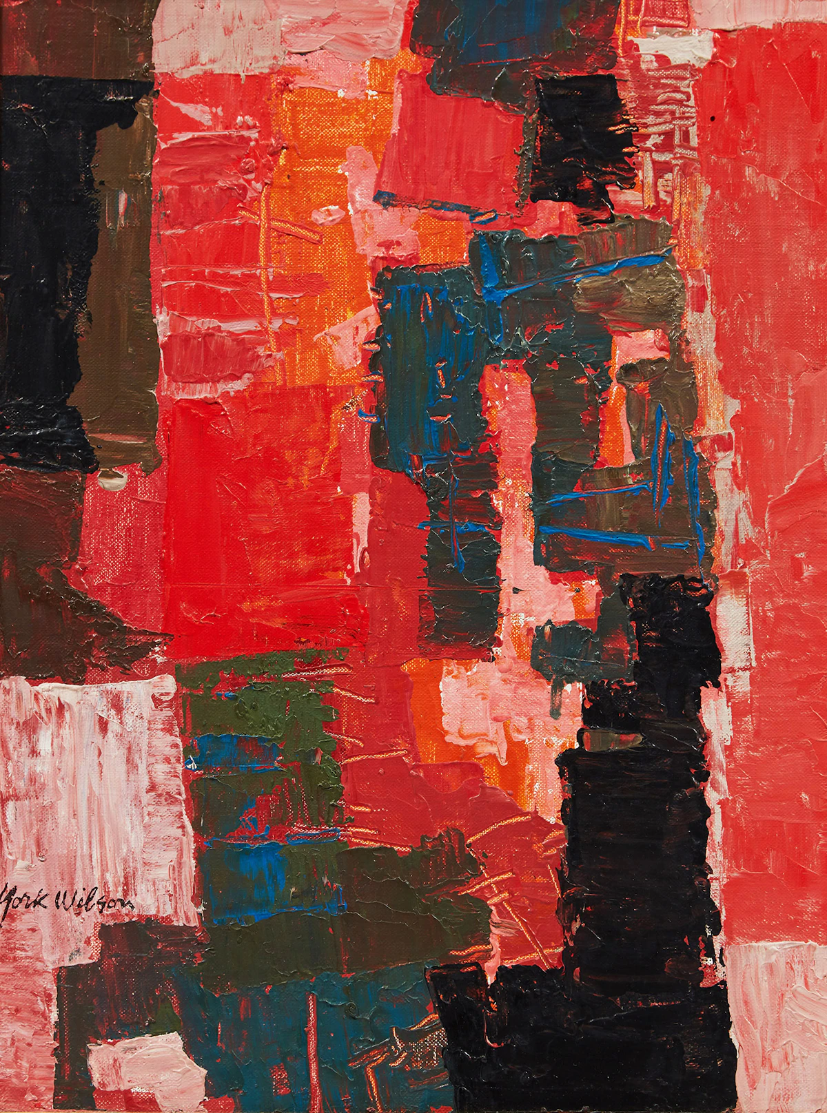 Ronald York Wilson, Shino Motif (Japan), oil on canvas on board