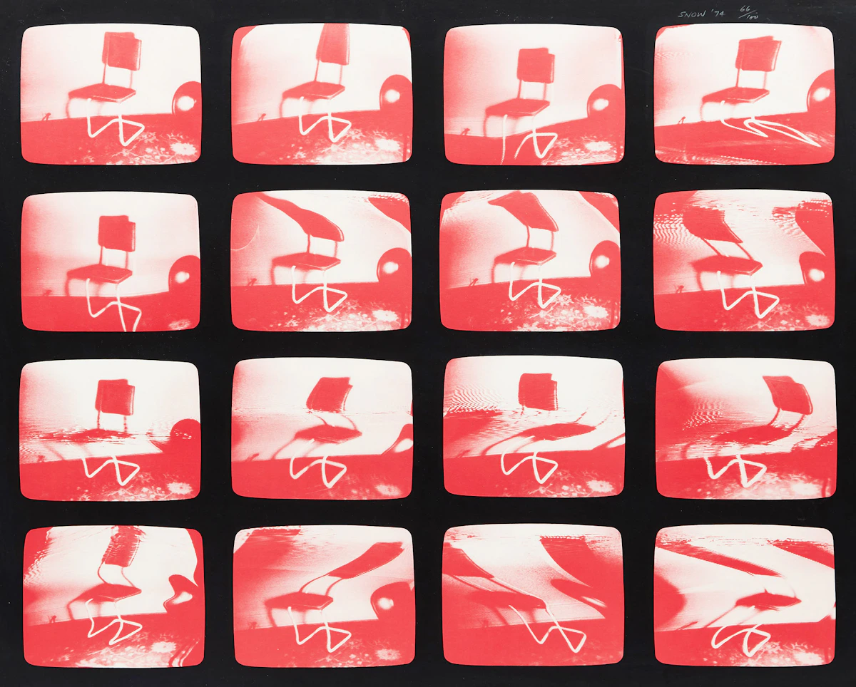 Michael James Aleck Snow, 1956, A Videoprint, offset photolithograph, 1974