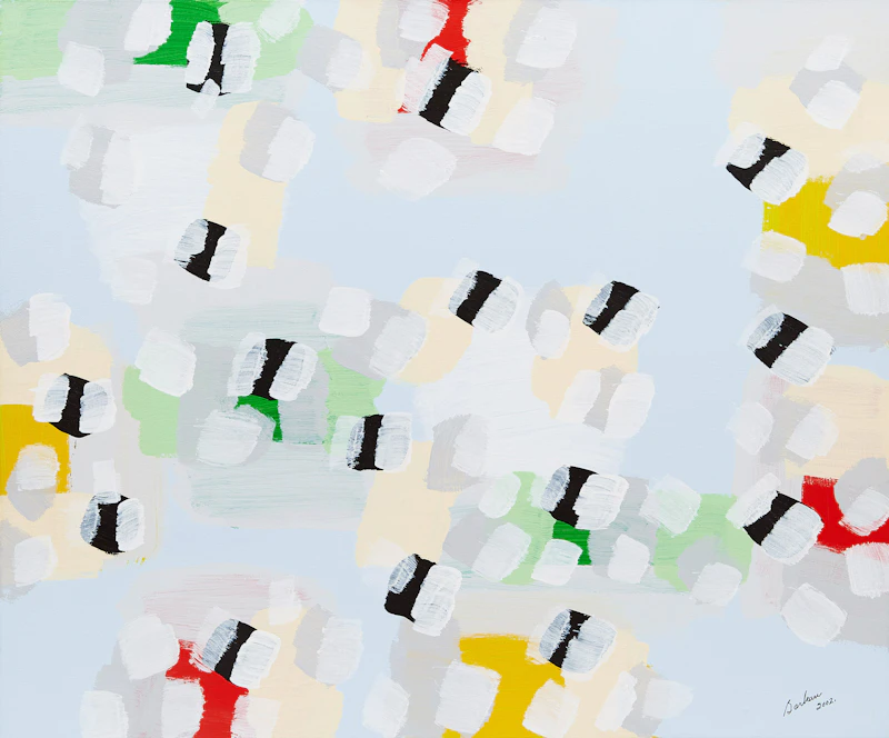 Christian Marcel Barbeau, Isle aux bleuets, acrylic  on canvas