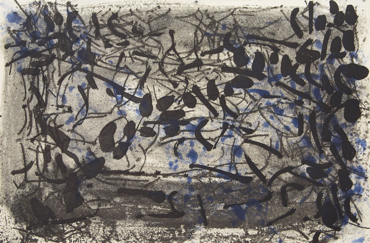 Jean Paul Riopelle, Trois heures du matin (1967), etching in colours, 1967