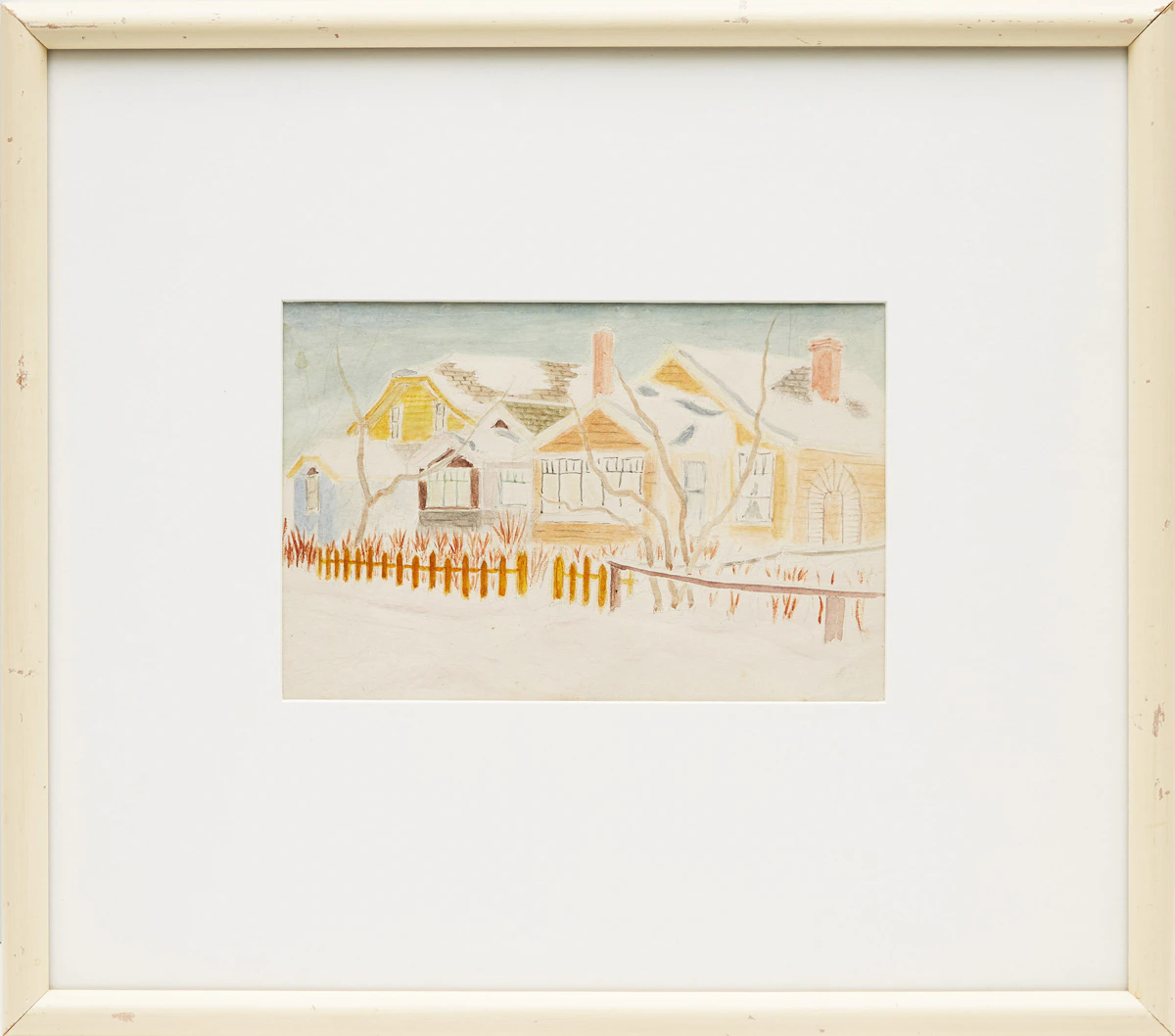 Stanley Brunst, Brunst House, Saskatoon, watercolour