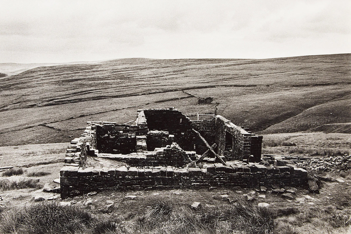 John Reeves, Bronte Country Suite: Haworth Moor and the Ruins of “Top Withens”; Untitled (Arctic Landscape), two photographs