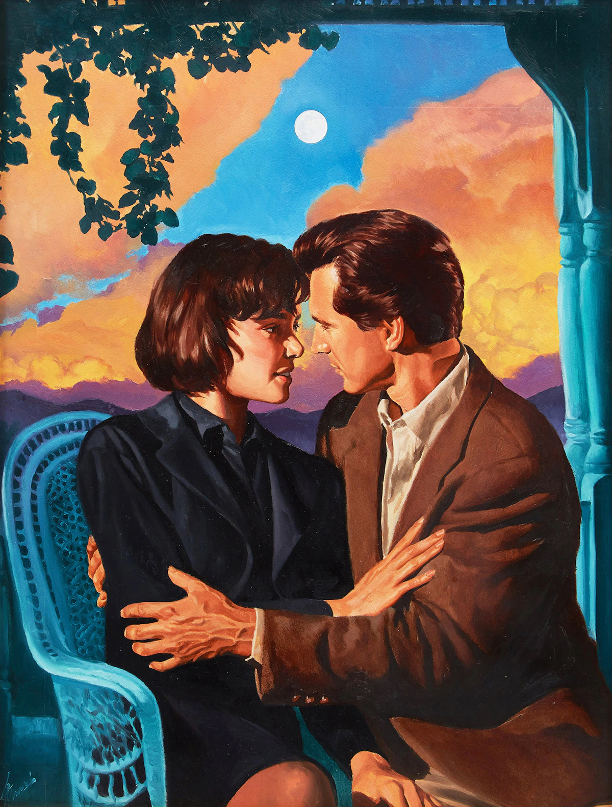 Tony Meers, Scandalous Seduction , oil on illustration board