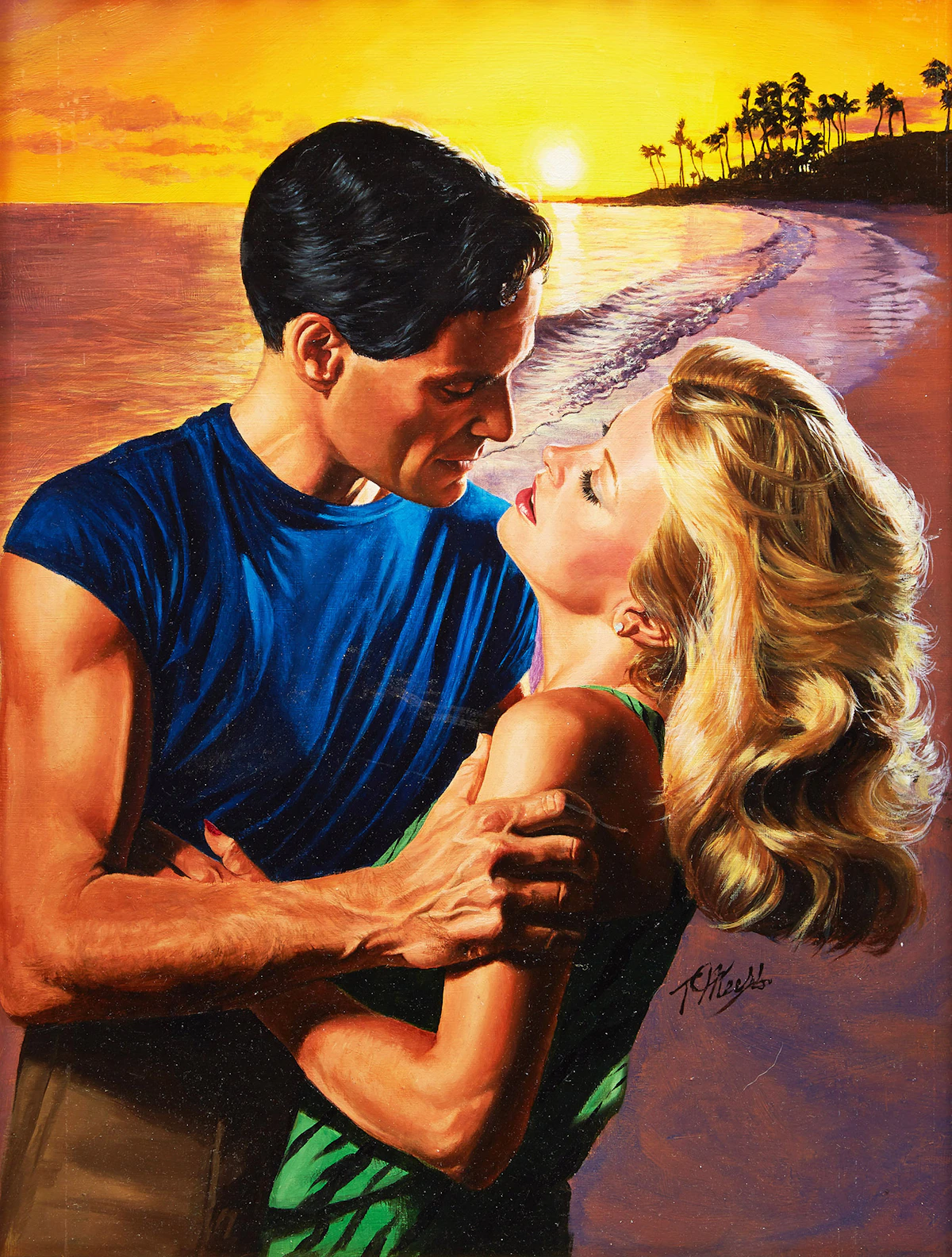 Tony Meers, Tropical Eden, oil on illustration board