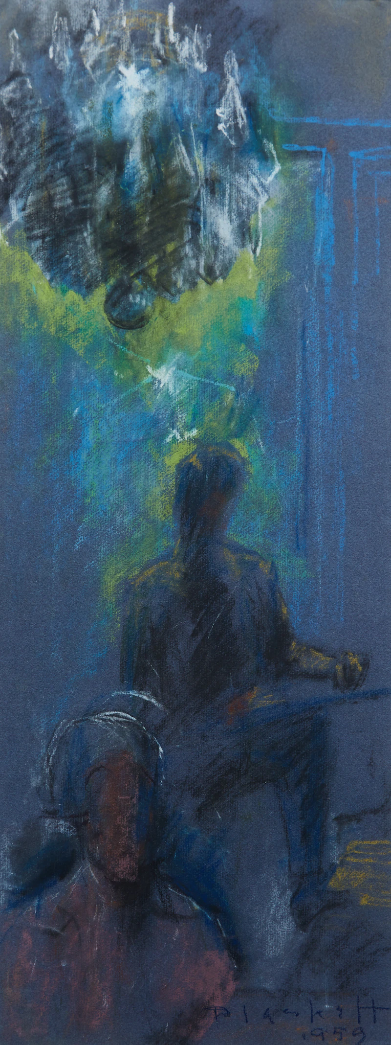 Under the Chandelier (Self Portrait) by Joseph Francis Plaskett
