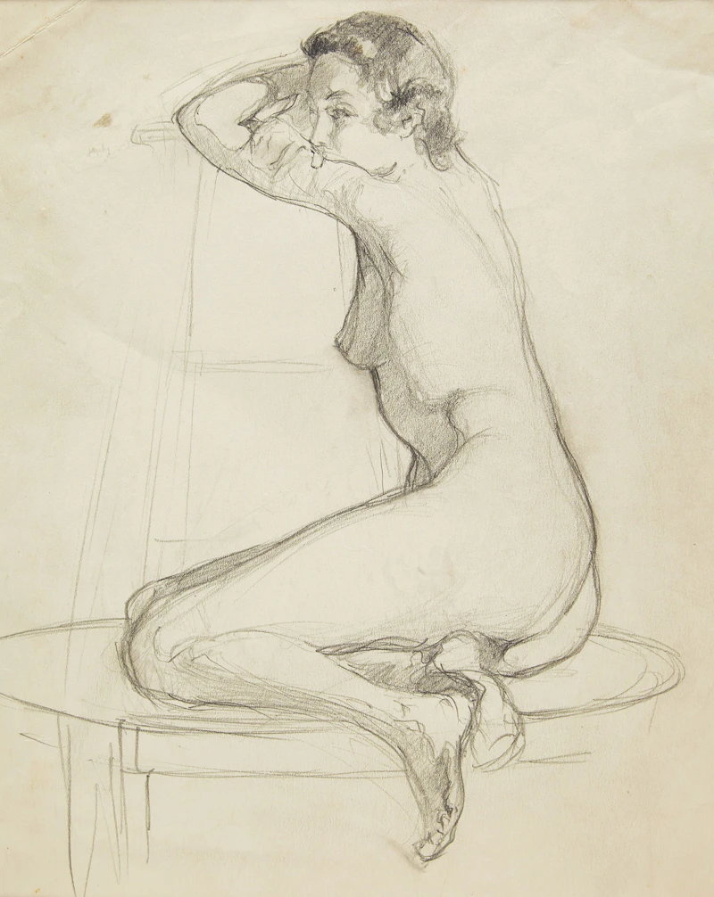 Seated Nude by Manly Edward MacDonald