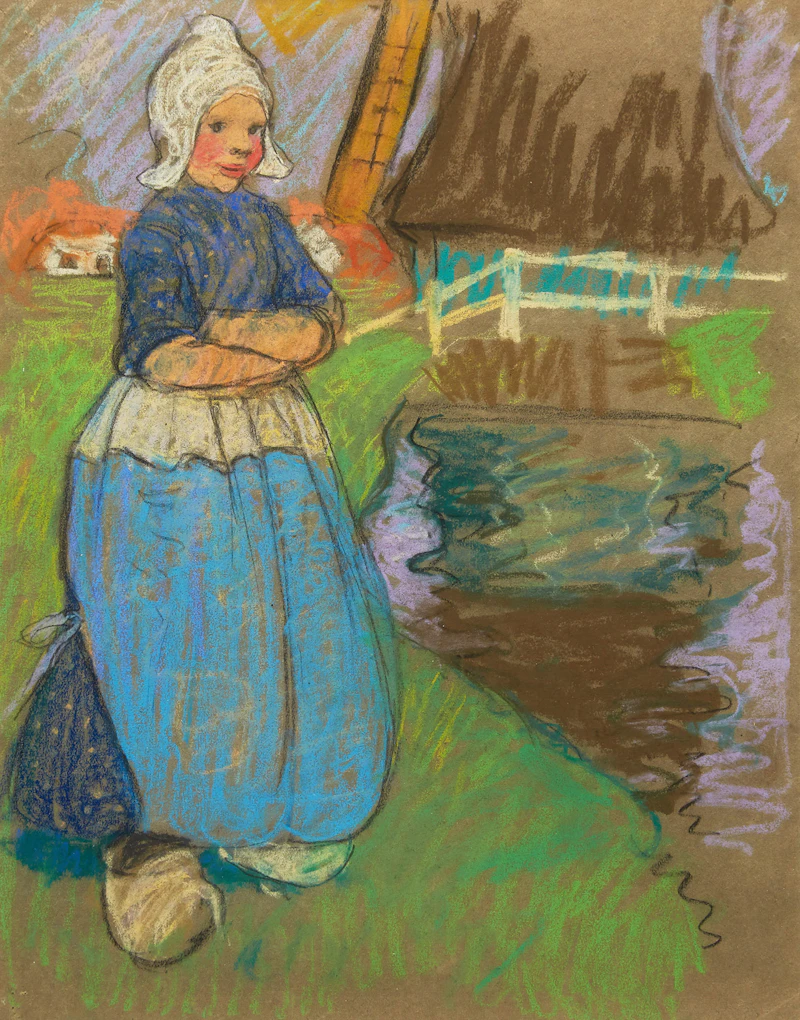 Mary Alexandra Bell Eastlake, Portrait of a Dutch Girl, pastel