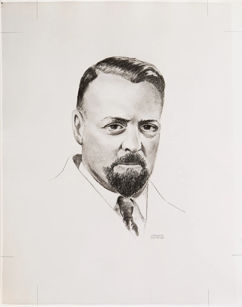 Portraits of The Group of Seven, Tom Thomson and Joachim Gauthier by Joachim George Gauthier