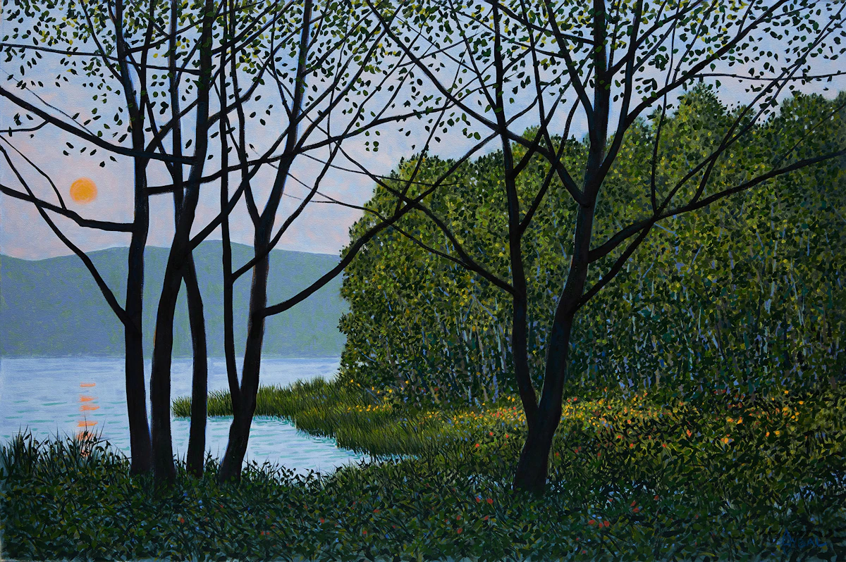 Philip Sybal, Sunrise June, oil on canvas, 2003