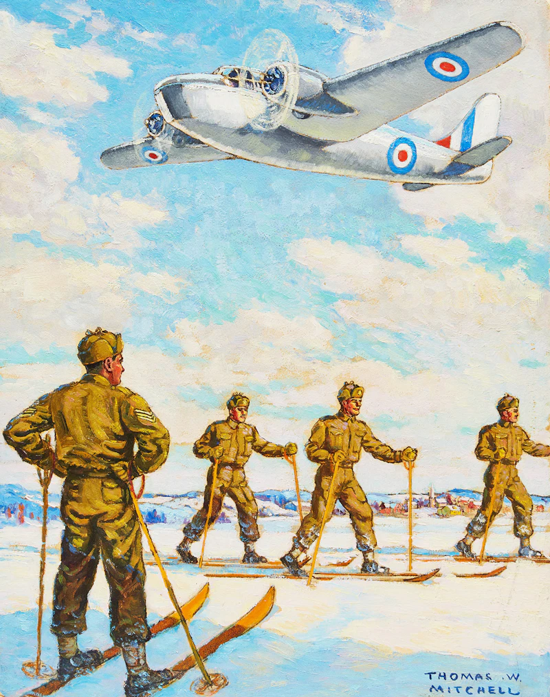 Ski Patrol by Thomas Wilberforce Mitchell