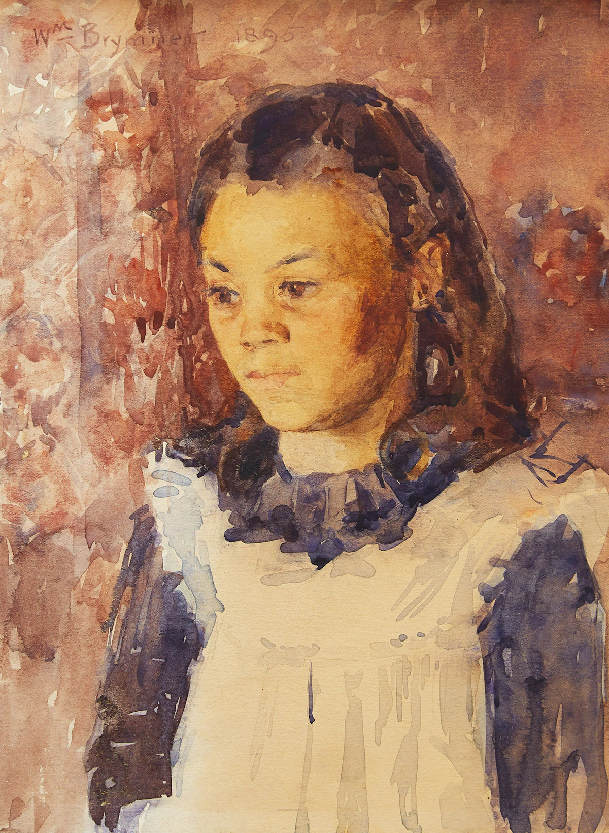 William Brymner, Marie-Louise Guay, watercolour on card, 1895