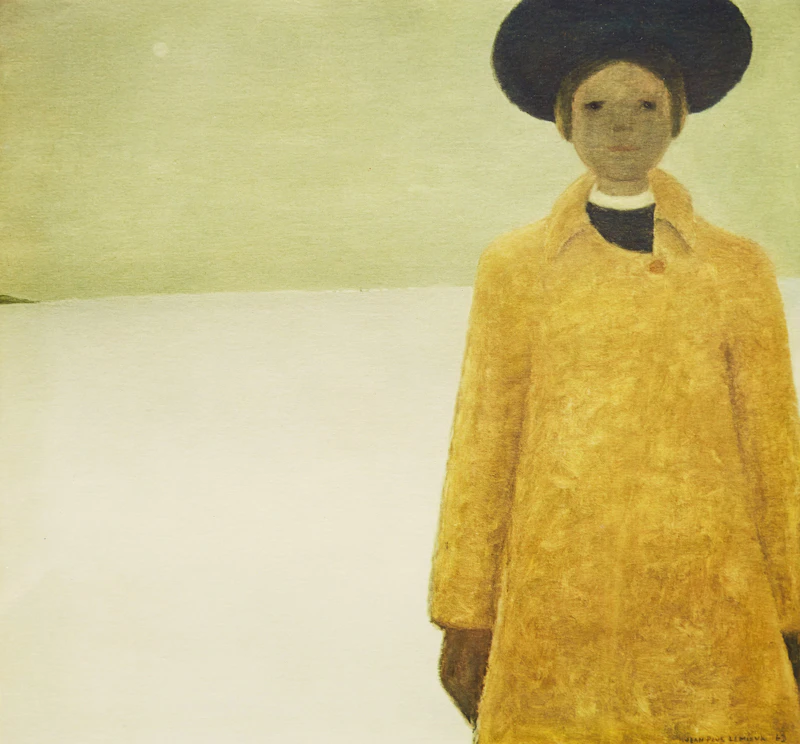 Jean Paul Lemieux, Julie and the Universe; Portrait d’une jeune fille, two photo-lithographs