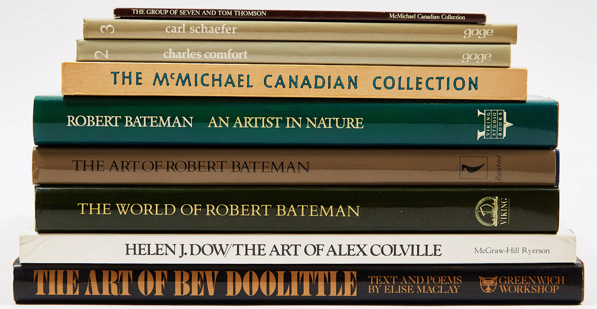 Books and Reference, Nine Canadian Art Reference Books (Including Bateman, Colville, Comfort, among others), nine books