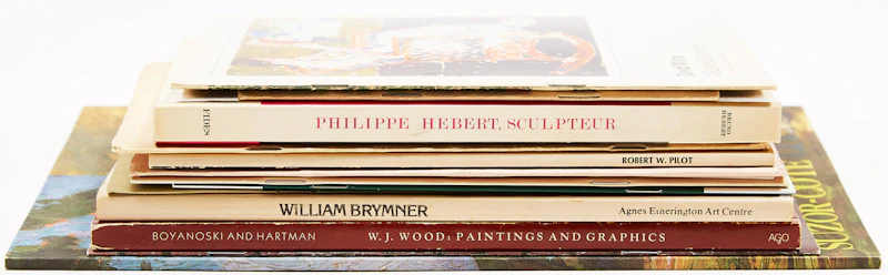 Books and Reference, Canadian Artist Exhibition Catalogues and Pamphlets , fourteen books and pamphlets