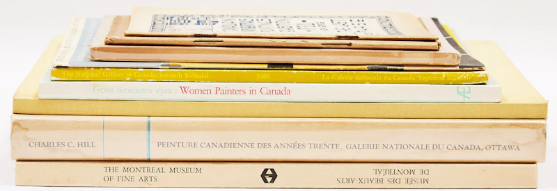 Books and Reference, Canadian Art Books and Exhibition Catalogues, eight books and catalogues