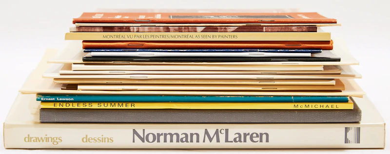 Books and Reference, Canadian Art Exhibition Catalogues and Books, twenty-three catalogues and books