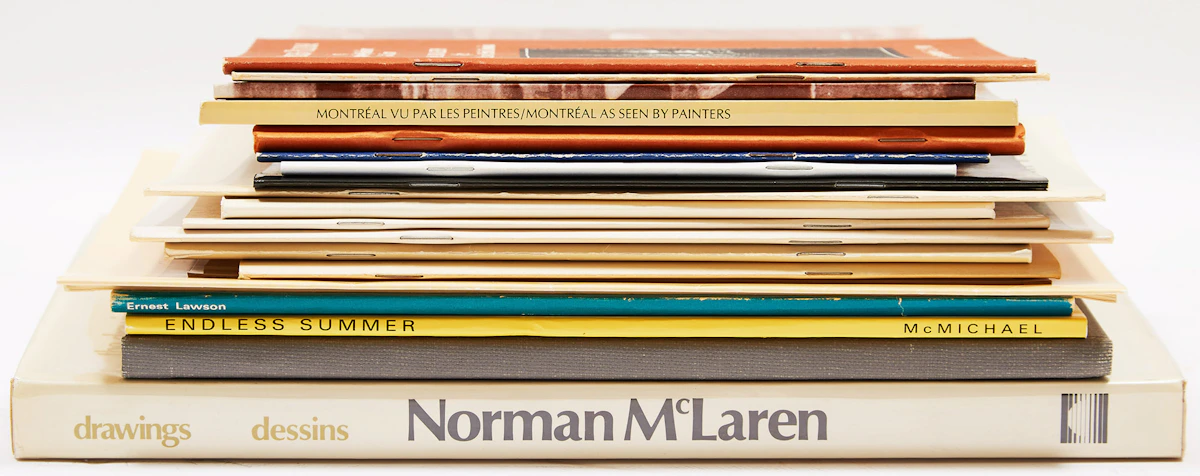 Books and Reference, Canadian Art Exhibition Catalogues and Books, twenty-three catalogues and books