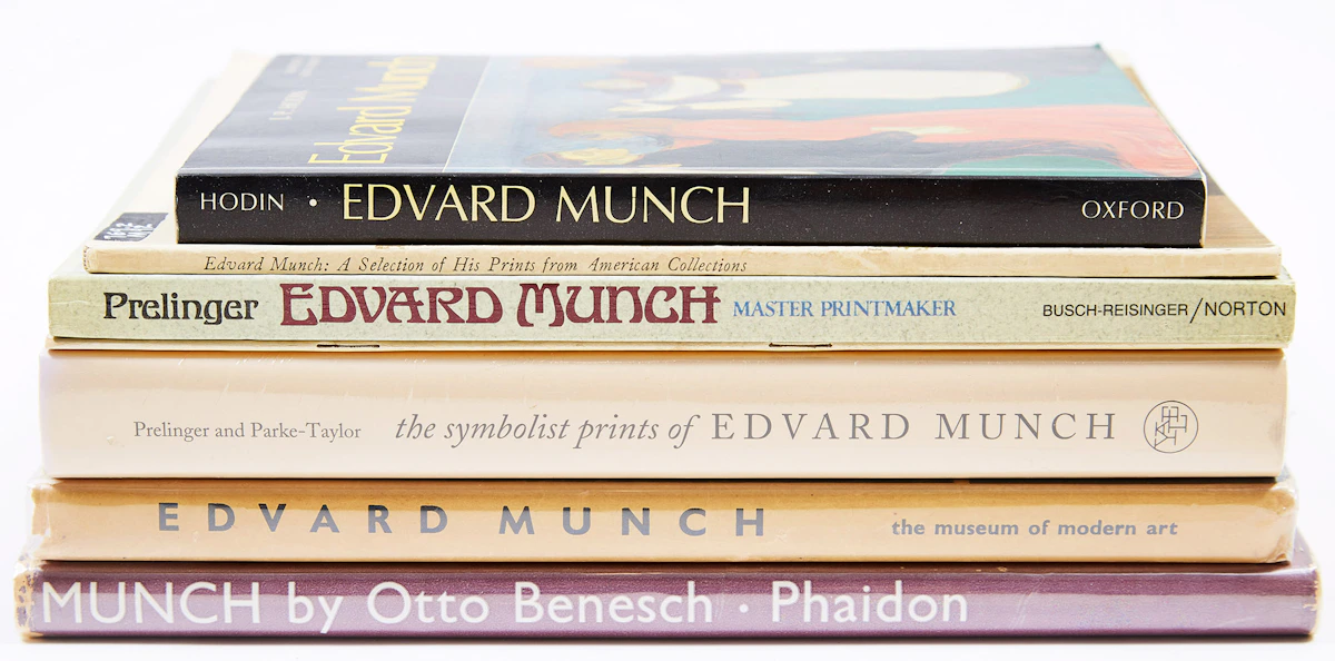 Books and Reference, Collection of Books on Edvard Munch , seven books