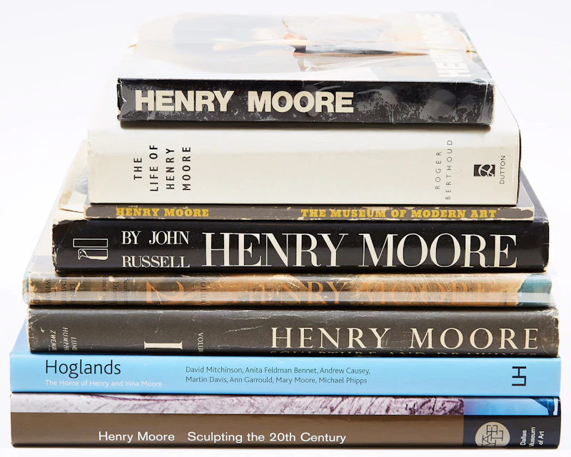 Books and Reference, Collection of Henry Moore Art Books, eight books