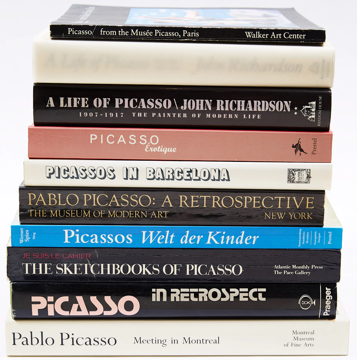 Books and Reference, Collection of Pablo Picasso books, ten books