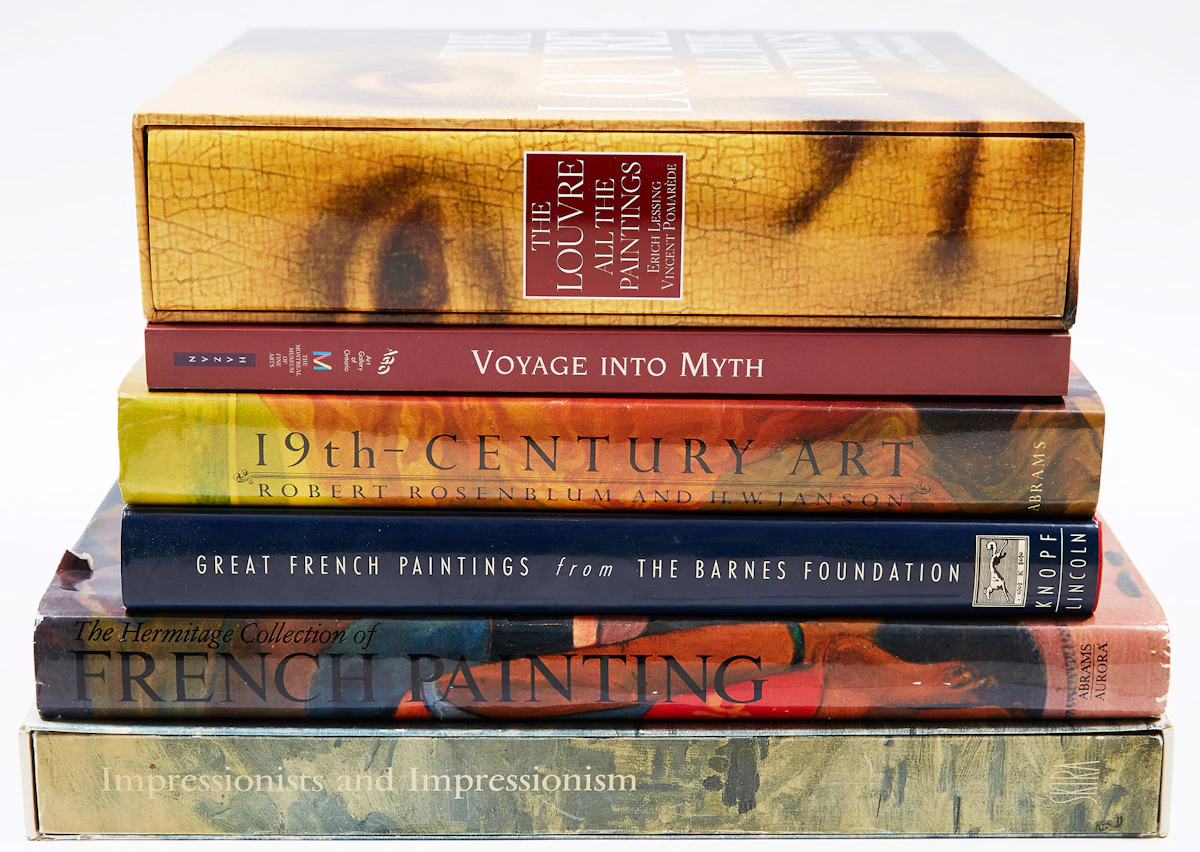 Books and Reference, Collection of French Impressionism and Post-Impressionism Publications, six books