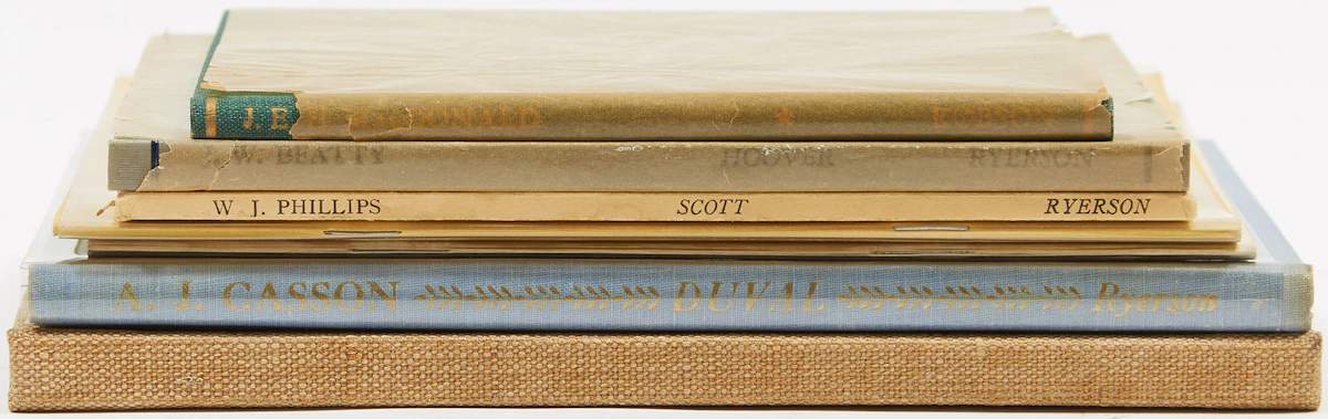 Books and Reference, Collection of Seven Canadian Artist Reference Books, Seven publications
