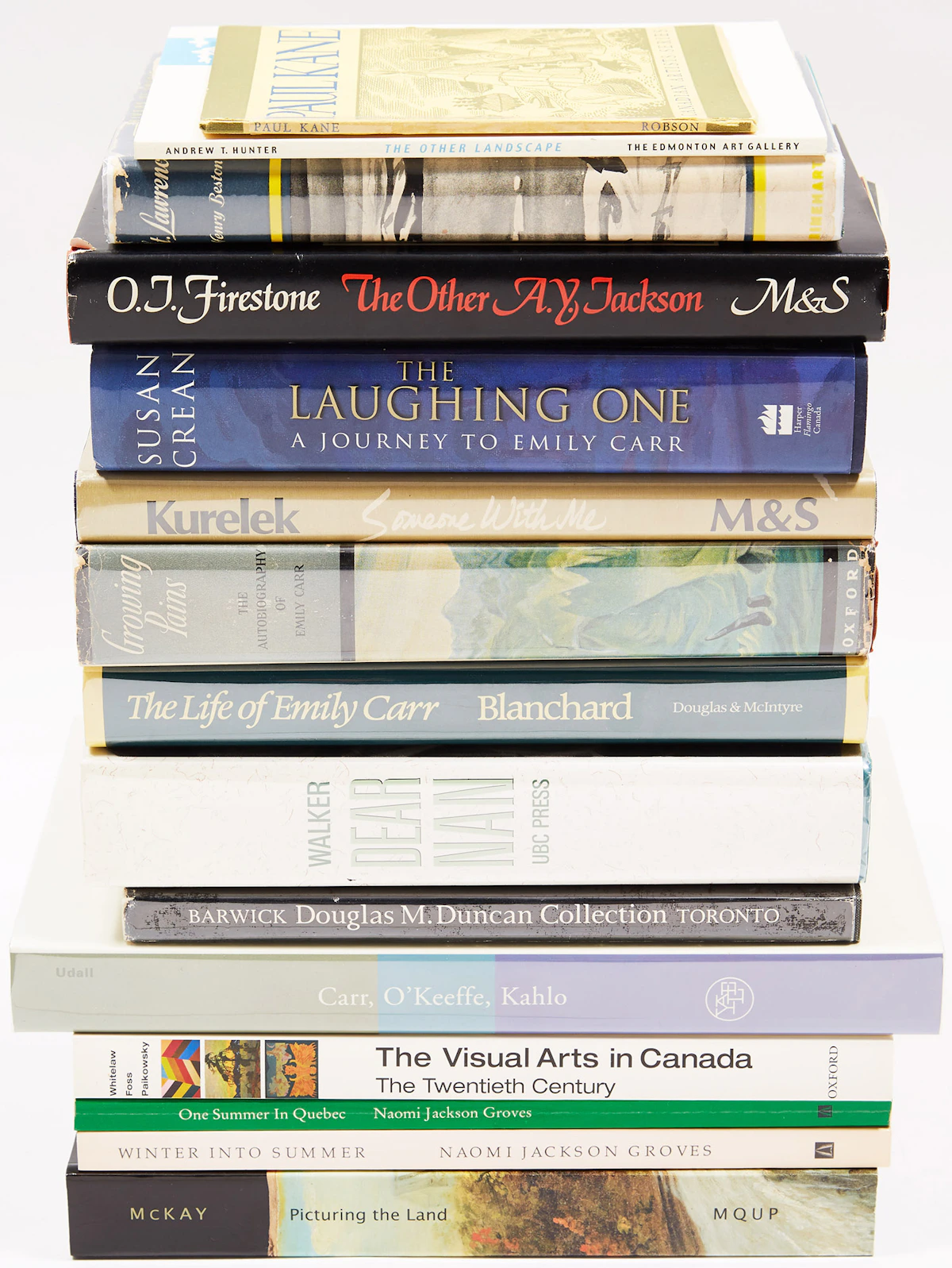 Books and Reference, Fifteen Canadian Art Reference Books, fifteen books