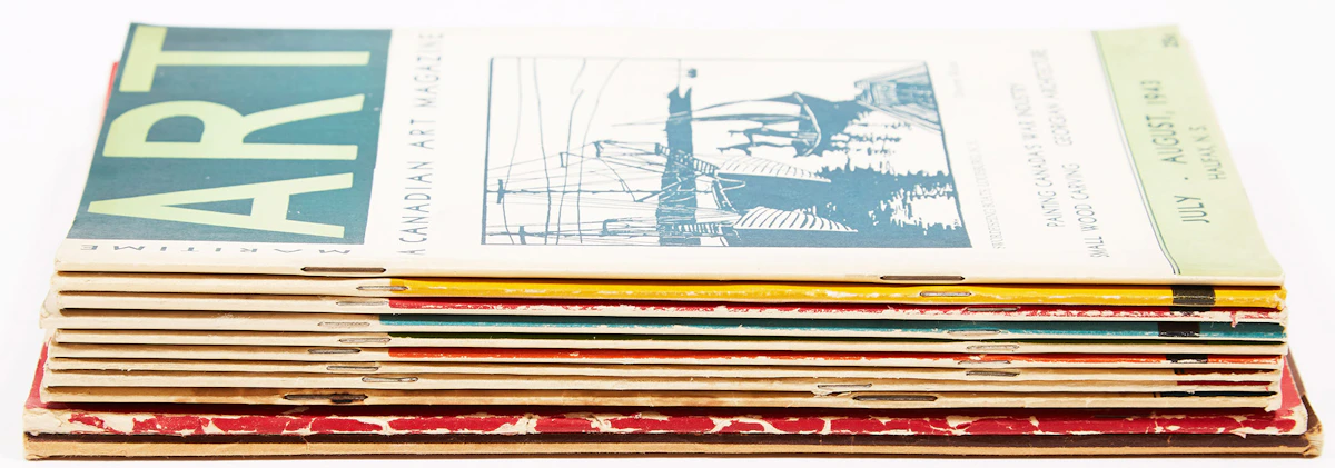 Books and Reference, Maritime Art: The Journal of the Maritime Art Association: A Canadian Magazine, twelve journals