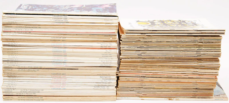 Books and Reference, Canadian Art Magazines, 105 magazines