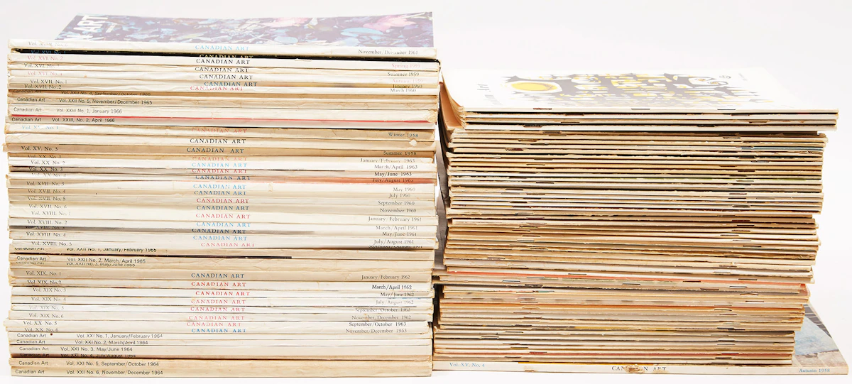 Books and Reference, Canadian Art Magazines, 105 magazines