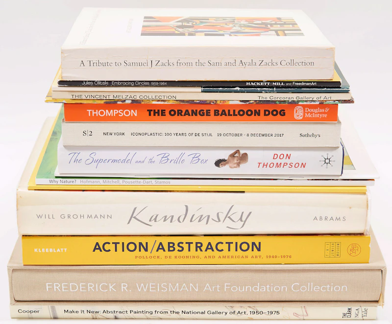 Books and Reference, Fifteen Canadian and International Art Reference Books (Including Olitski, Hofmann, Kandinsky, among others), fifteen books
