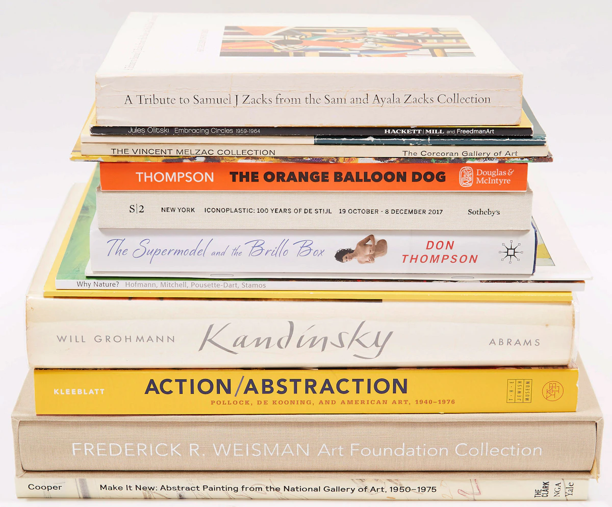 Books and Reference, Fifteen Canadian and International Art Reference Books (Including Olitski, Hofmann, Kandinsky, among others), fifteen books