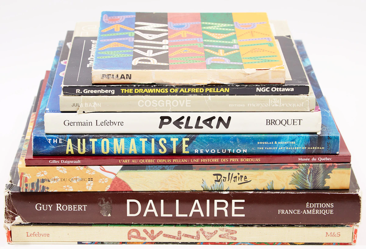 Books and Reference, Nine Canadian Art Reference Books (Including Dallaire, Pellan, Cosgrove, among others), nine books