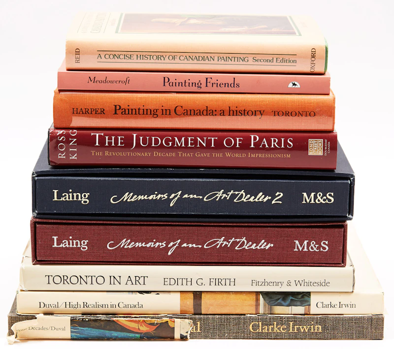 Books and Reference, Nine Canadian Art Reference Books (Including Memoirs of an Art Dealer Vol. 1 & 2), nine books