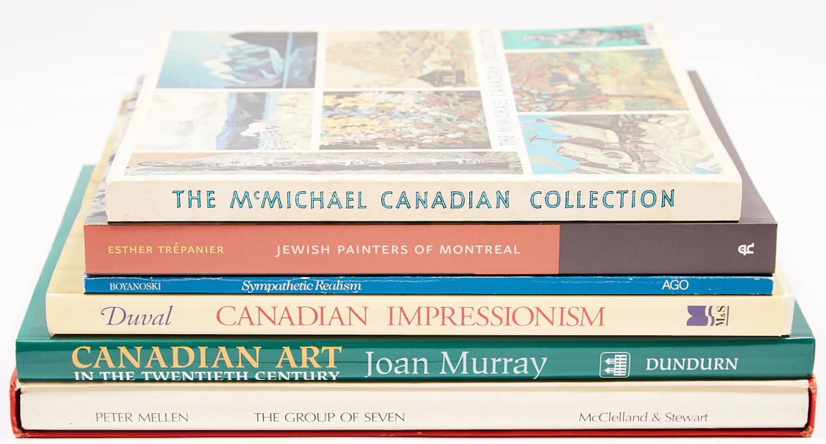 Books and Reference, Six Canadian Art Reference Books, six books