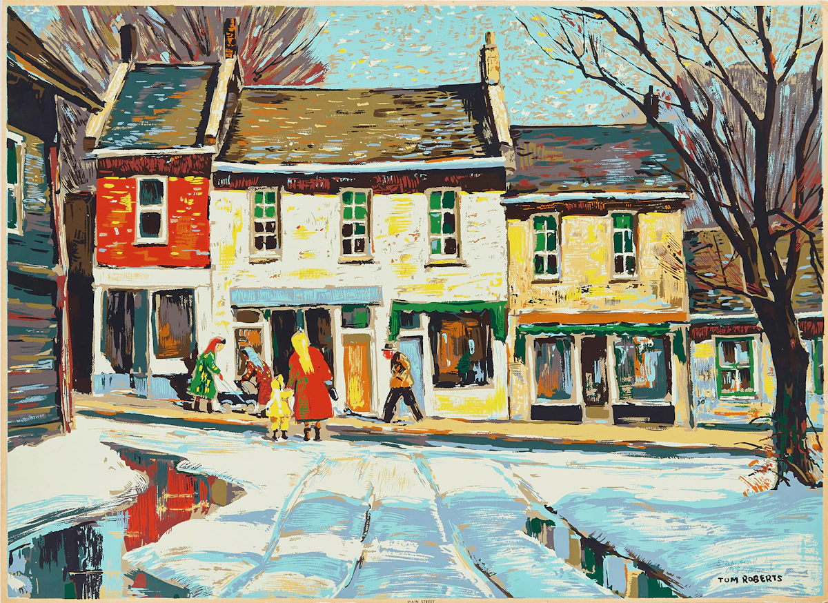 Thomas Keith Roberts, Main Street, sampson-matthews silkscreen