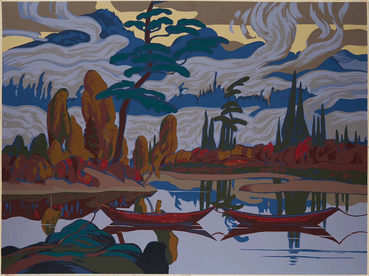 James Edward Hervey MacDonald, Mist Fantasy, sampson-matthews silkscreen