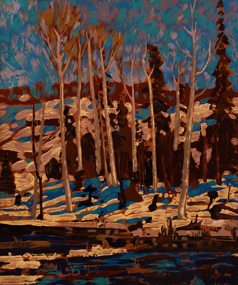Tom Thomson, March, sampson-matthews silkscreen