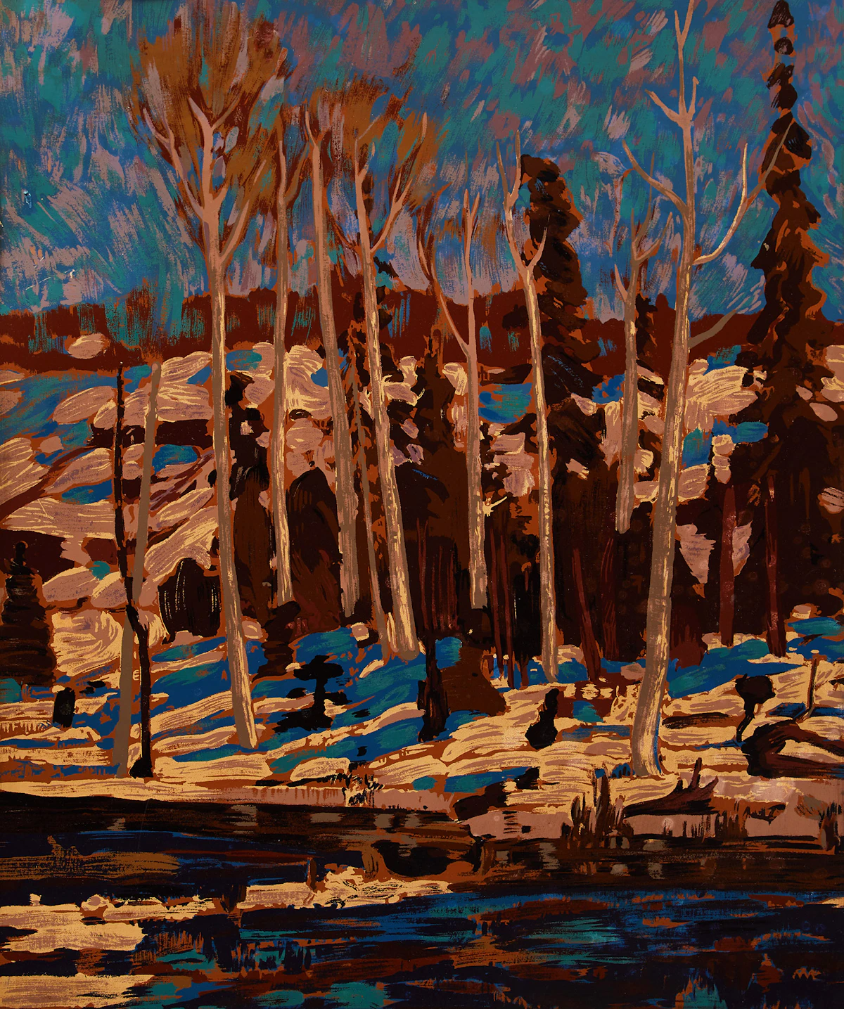 Tom Thomson, March, sampson-matthews silkscreen
