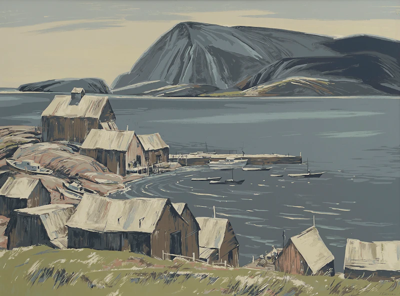 Cape Breton Harbour by Joseph Sidney Hallam
