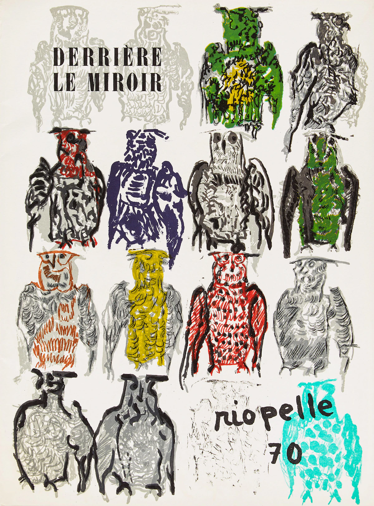 Jean Paul Riopelle, Derriere le miroir, book, 1970
